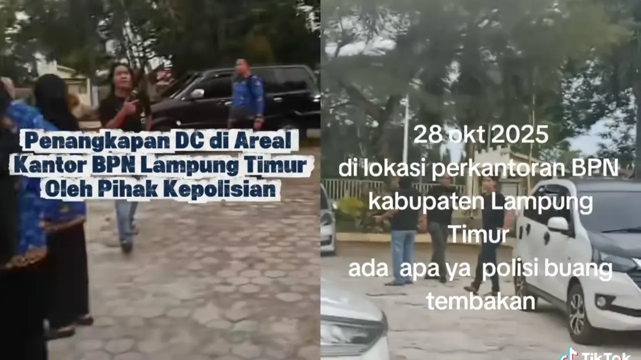 Video debt collector kabur hadapi polisi bersenjata laras panjang
