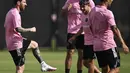 Inter Miami akan berhadapan dengan wakil Mesir Al Ahly di laga pembuka Piala Dunia Antarklub 2025 grup A. Laga tersebut akan berlangsung di Hard Rock Stadium pada Minggu 15 Juni 2025 pukul 07.00 WIB. (PATRICIA DE MELO MOREIRA/AFP)
