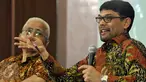 Nasir Djamil (kanan) memberi pandangannya saat diskusi revisi UU KUHP di Gedung DPR, Jakarta, Selasa (15/3/2016). Nasir menyebut terjadi perdebatan alot antara pemerintah dengan Panja RUU KUHP terkait penetapan hukuman mati (Liputan6.com/Johan Tallo)
