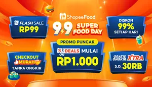 Jangan Lewatkan Promo ShopeeFood 9.9, Ada Diskon hingga 99% dan Flash Sale Rp99