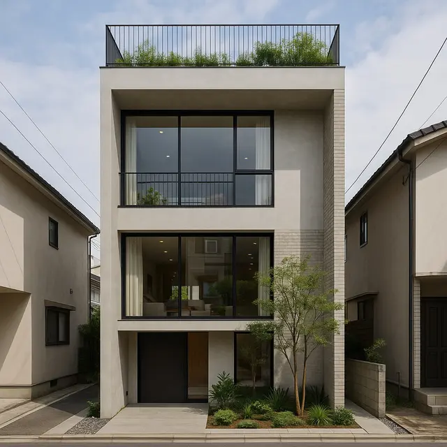 Desain Rumah Mewah Lahan Sempit (Foto: ChatGPT)