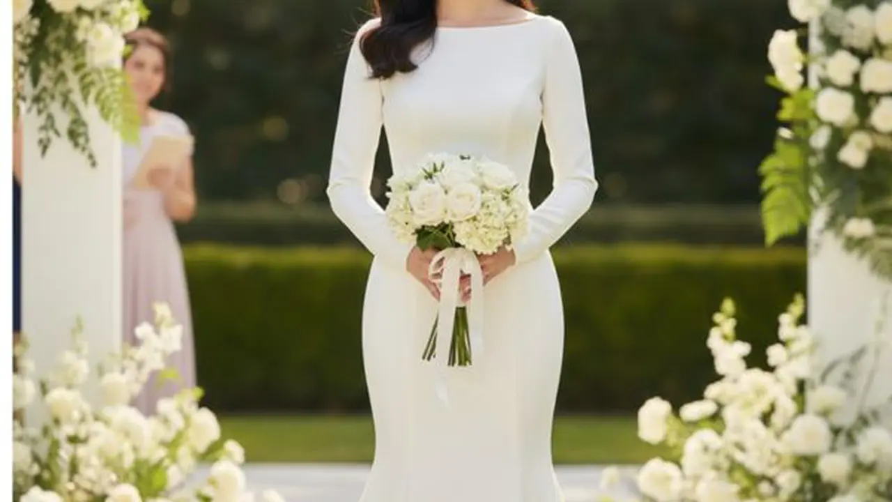 Gaun Bridesmaid Berwarna Cream yang Trendy (Gambar oleh Gemini AI)