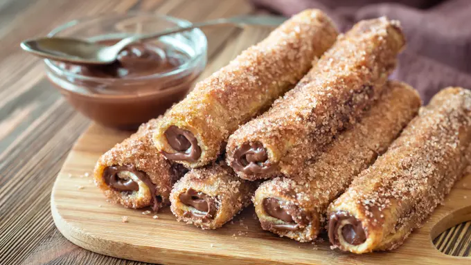 roti tawar gulung coklat