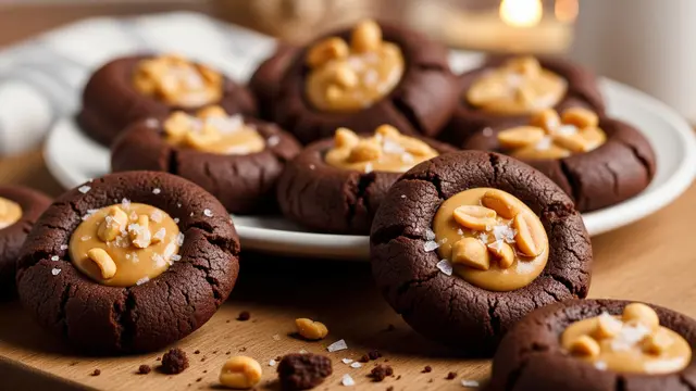 Thumbprint Cookies Coklat Kacang