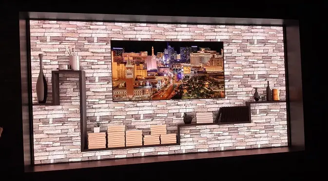 The Wall, TV dinding 146 inci besutan Samsung di acara First Look, New York, Amerika Serikat. /Jeko Iqbal Reza