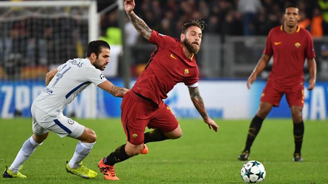 FOTO: AS Roma Pesta Gol ke Gawang Chelsea