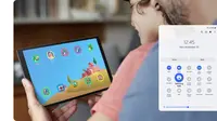 Galaxy Tab A7 Lite WiFi didukung aplikasi Samsung Kids dan fitur parental control. (Foto: Samsung).