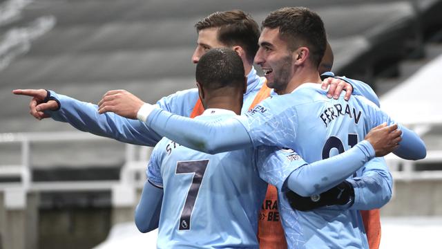 FOTO: Ferran Torres Cetak Hattrick, Manchester City Tundukkan Newcastle United 4-3 - Ferran Torres