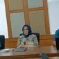 Deputi Kewirausahaan Kemenkop UKM, Siti Azizah dalam konferensi pers, Jakarta, Selasa (25/3/2024).&nbsp; (Foto:Merdeka.com/Siti AR)