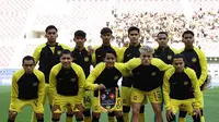 Skuad Timnas Malaysia U-23 yang berlaga di Piala Asia U-23 2024. (Dok. FAM)