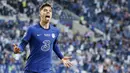 Kai Havertz - Pemain termahal Chelsea ini sukses menjadi pahlawan kemenangan The Blues atas Manchester City. Gol semata wayang Havertz cukup untuk membawa Chelsea mengangkat trofi Si Kuping Besar untuk kedua kalinya. (Jose Coelho/Pool via AP)