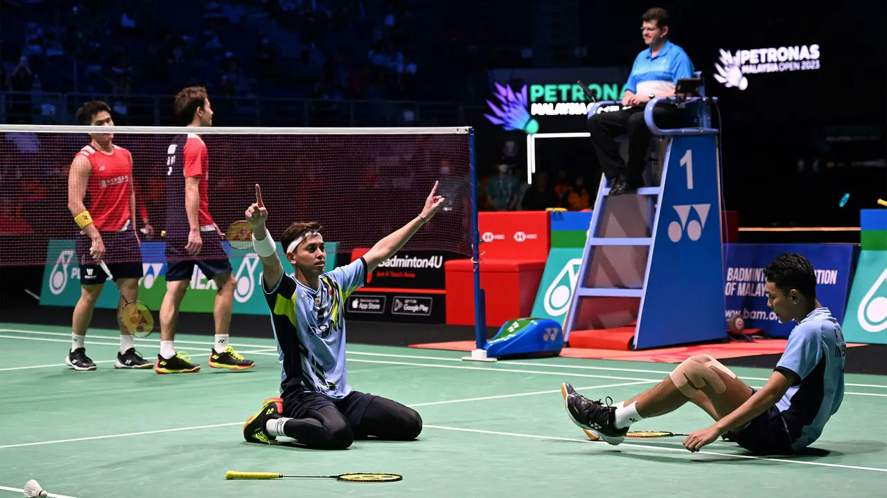 Foto: Fajar / Rian Raih Gelar Juara Perdana Turnamen Super 1000 di Malaysia Open 2023