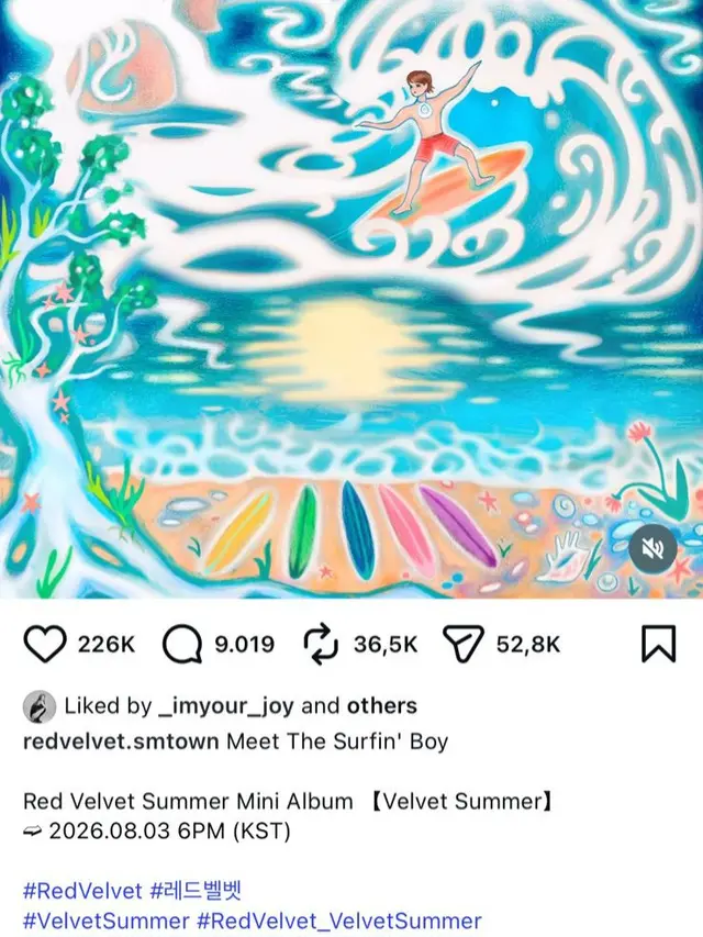 Red Velvet rilis teaser melalui Instagram officialnya. (Instagram/@redvelvet.smtown)