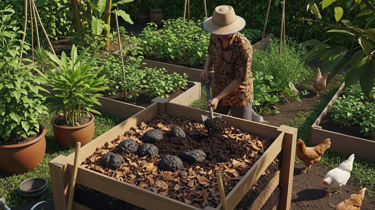 12 Cara Menekan Biaya Berkebun hingga 50 Persen dengan Kotoran Ayam
