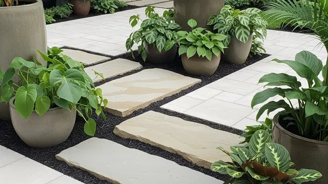 Desain Kebun Depan Rumah Tanpa Rumput