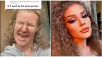 Video Penampilan Wanita Sebelum vs Sesudah Makeup Ini Viral, Beda Banget (Sumber: TikTok/@voronina_valeria_)