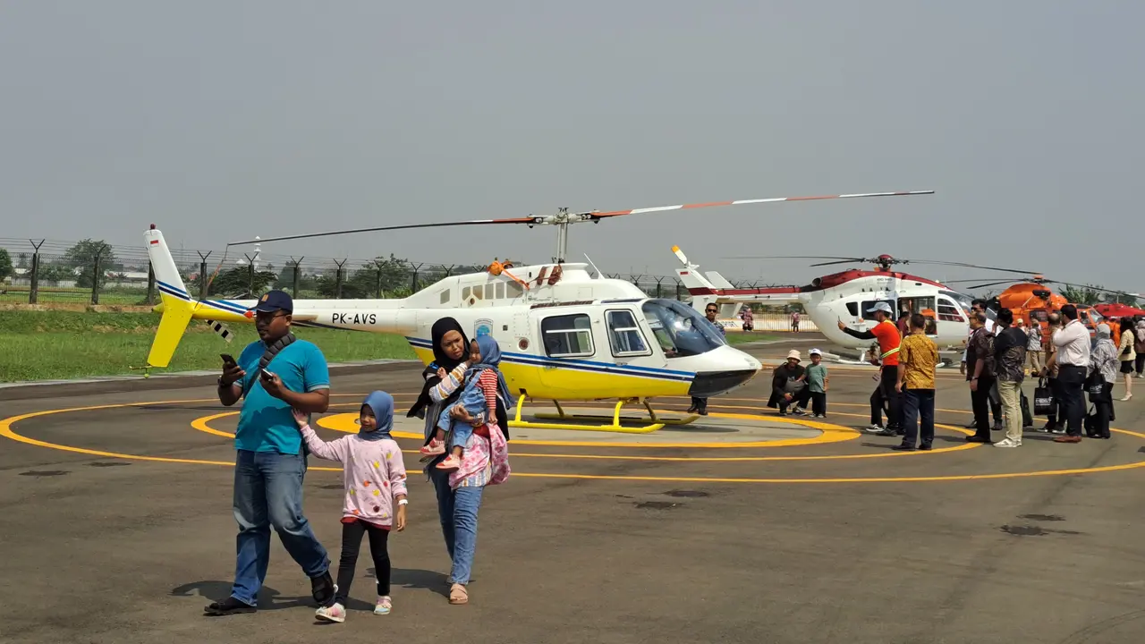 Heli Expo Asia 2023, Diserbu Pengunjung yang Bisa Naik Helikopter Langsung