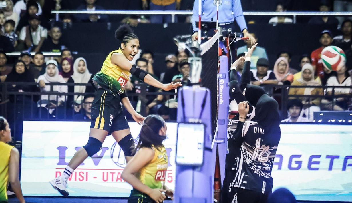 Dominasi absolut tim putri Petrokimia Gresik Pupuk Indonesia di kancah voli amatir Indonesia kembali terukir. (Dok. PBVSI)