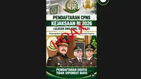 Cek Fakta: Hoaks Link Pendaftaran CPNS Kejaksaan 2026 dengan Batas Usia 45 Tahun