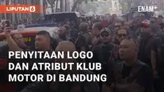 PN Bandung sita eksekusi logo dan atribut di Markas Bikers Brotherhood 1% MC. Lokasi sita eksekusi berada di Jalan Pajajaran No 42, Kota Bandung. Selasa (21/5/2024)