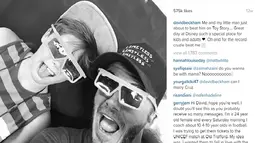 David Beckham saa bermain game bersama Cruz (Foto/Instagram)