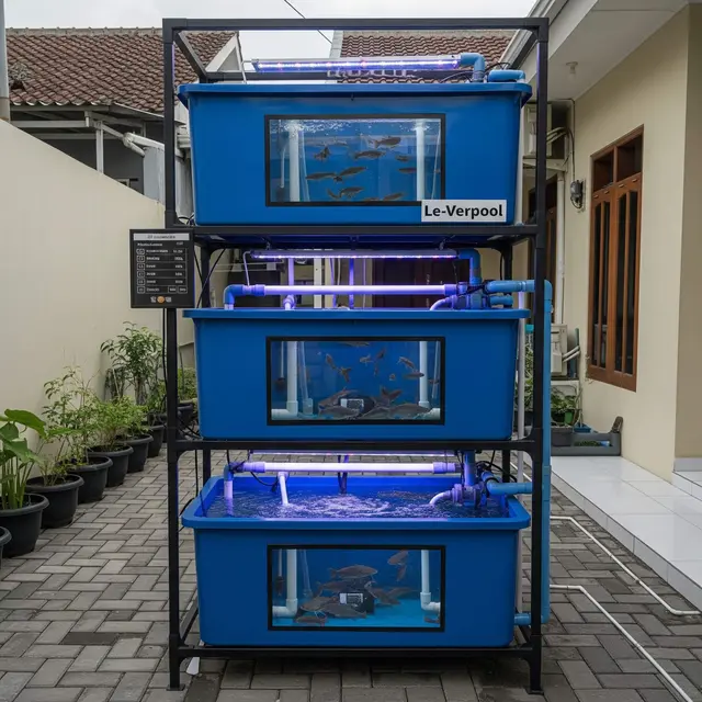 Desain Halaman Belakang untuk Ternak Lele
