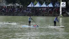 Susi Pudjiastuti mengalahkan Sandiaga Uno di festival Danau Sunter.