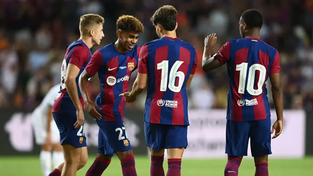 Foto: Pertama dalam Sejarah, Momen Barcelona Gelar Piala Joan Gamper Bukan di Camp Nou