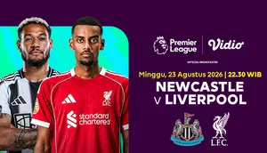 Nonton Newcastle vs Liverpool - Premier League 2026/27: Head-to-Head Tim dengan Wajah Baru di Vidio