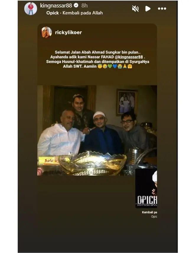 Ayah King Nassar Meninggal Dunia, Ini 6 Potret Kenangannya Bareng Keluarga
