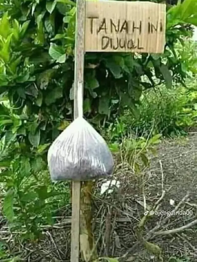 6 Tulisan Nyeleneh Orang Jual Tanah Ini Bikin Bertanya-Tanya