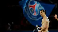 Tahun 2012 Zlatan Ibrahimovic hijrah ke Paris bersama klub PSG hingga 2016 dan mencetak 55 gol dari 62 kali penampilan. (Reuters/Gonzalo Fuentes)