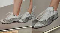 Poster beasiswa dengan siswi pakai sepatu kets Dior seharga hampir Rp20 Juta jadi sorotan. (dok. Threads via Mothership)
