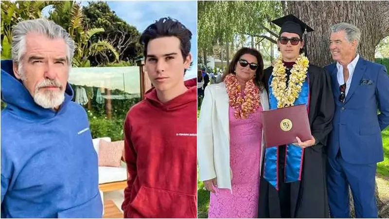 Beri Pesan Menyentuh, Ini 5 Momen Wisuda Paris Brosnan Putra Bungsu Aktor James Bond