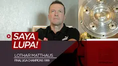 Berita video wawancara legenda Timnas Jerman dan Bayern Munchen, Lothar Matthaus, soal final Liga Champions 1999 saat menghadapi Manchester United. Menariknya, Matthaus bilang "lupa!".