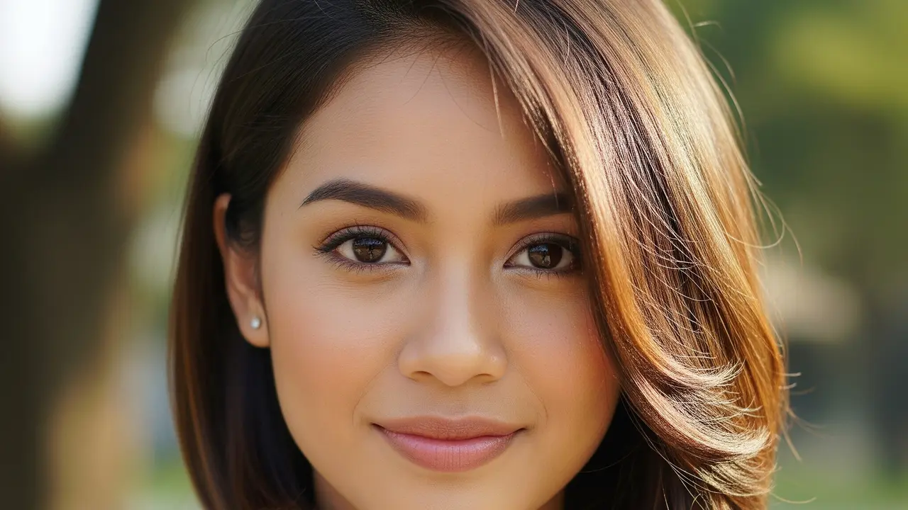 Model Rambut Wanita Bob Panjang Sebelah
