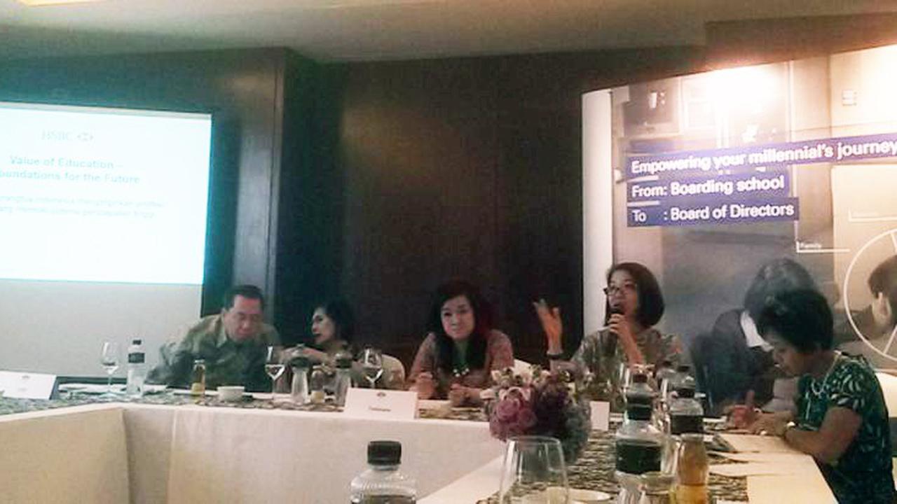 Preferensi Orang Tua Indonesia terhadap Pendidikan Terbaik Anak di Era Milenal di Hotel Mandari Oriental Jakarta, Rabu (14/9/2016).