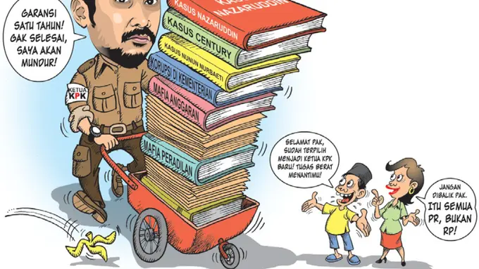 Meme Kocak  Pimpinan KPK Abraham Samad 