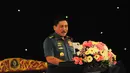 Kasal Laksamana TNI Marsetio saat memberikan sambutan di Balai Samudera, Sunter, Jakarta, Jumat (13/06/14). (Liputan6.com/Faizal Fanani)