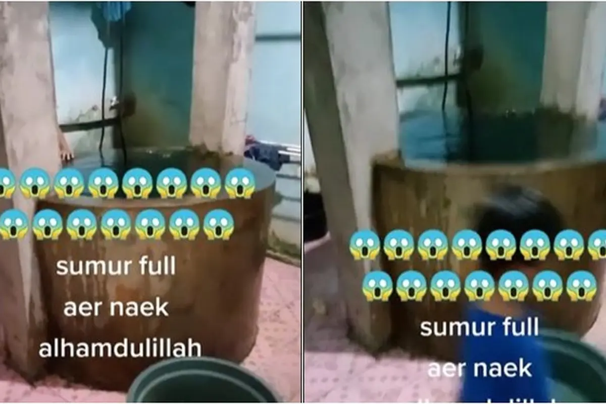 Air Sumur di Dalam Rumah Ini Mendadak Naik Hingga Penuh, Bikin Warganet Takjub