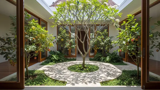 Kebun Buah Mini dengan Jalan Setapak Minimalis