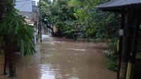 Banjir di Kabupaten Tangerang. (Liputan6.com/Pramita Tristiawati)