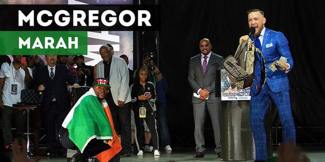 VIDEO: Mayweather Pancing Amarah McGregor dengan Bendera Irlandia