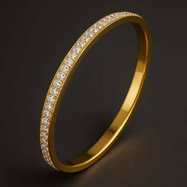 8 Model Gelang Emas dengan Zircon 24 Karat, Berkilau Mewah dan Elegan untuk Semua Acara