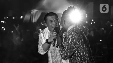 Penyanyi Didi Kempot tampil dalam perayaan Harlah ke-20 Fraksi PKB DPR RI di Kompleks Parlemen Senayan, Jakarta, 31 Oktober 2019 lalu. Didi Kempot, meninggal dunia Selasa (5/5/2020) pukul 07.45 WIB di Rumah Sakit (RS) Kasih Ibu Solo. (Liputan6.com/JohanTallo)