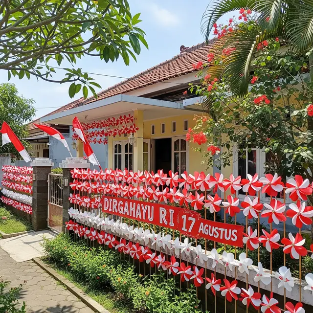 9 Ide Dekorasi 17 Agustus di Pagar Rumah, Tampilan Hunian Makin Meriah