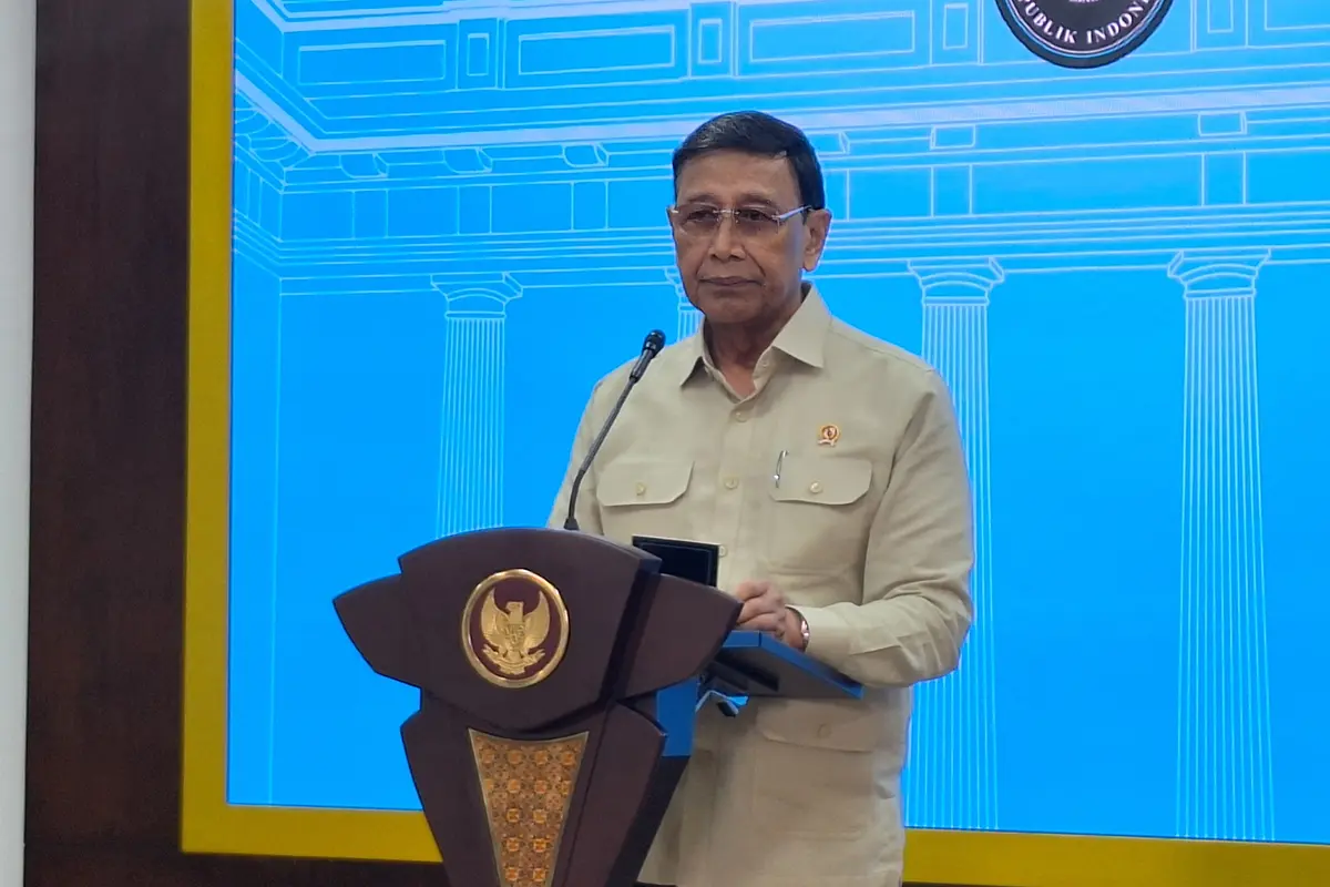 Penasihat Khusus Presiden Bidang Politik dan Keamanan, Wiranto usai menghadap Prabowo di Istana Kepresidenan Jakarta, Kamis (24/4/2025).