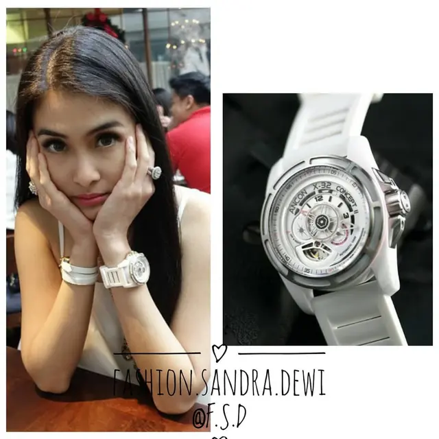 6 Taksiran Harga Jam Tangan Mewah Sandra Dewi, Suami Dikenal Tajir