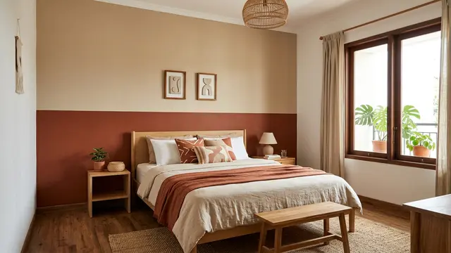 Tips Memadukan 2 Warna Cat Kamar Tidur (AI Generated)