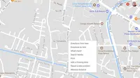 Cara melapor nama jalan rekayasa di Google Maps. Liputan6.com/Jeko Iqbal Reza